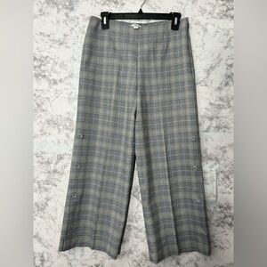 Bar III Gray Plaid Straight Leg Pants Sz 4 EUC
48